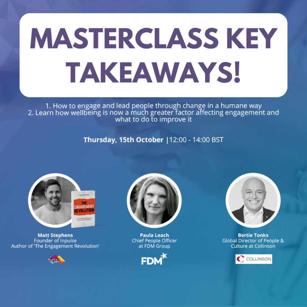 Masterclass key takeaways