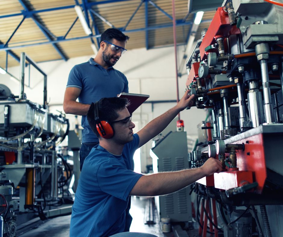 manufacturers working on a project